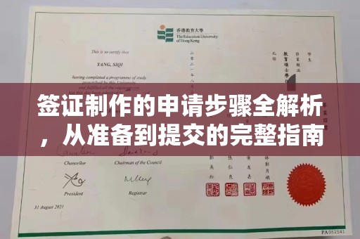 错那签证制作的申请步骤全解析，从准备到提交的完整指南