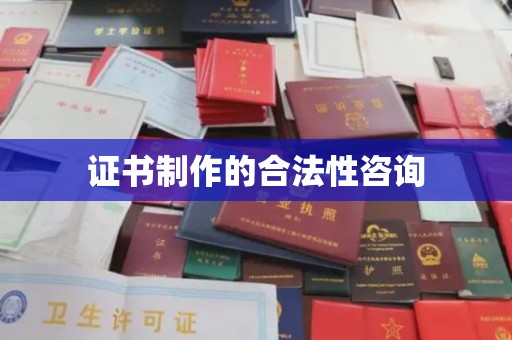 错那证书制作的合法性咨询