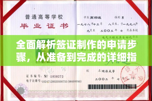 错那全面解析签证制作的申请步骤，从准备到完成的详细指南