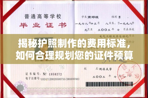 错那揭秘护照制作的费用标准，如何合理规划您的证件预算？